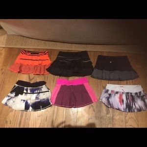 Lulu lemon tennis skirts